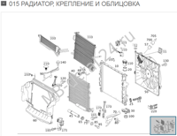 Радиатор, крепление и облицовка